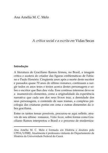 A crítica social e a escrita em Vidas Secas - UFRRJ