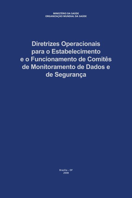 Diretrizes Operacionais para o Estabelecimento e o Funcionamento ...