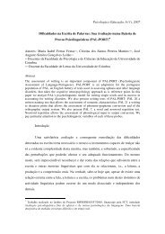 Psicologia e Educação, 6 (1), 2007 Dificuldades na Escrita de ...