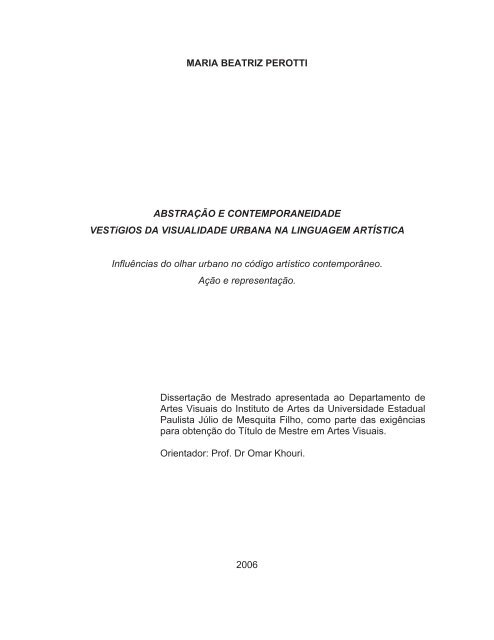 MARIA BEATRIZ PEROTTI ABSTRAÇÃO E ... - Unesp