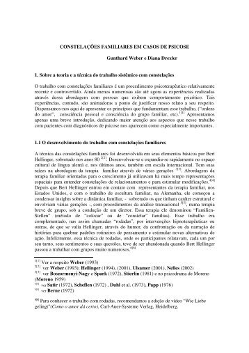 Constelações Familiares em Casos de Psicose - sistemica consultoria