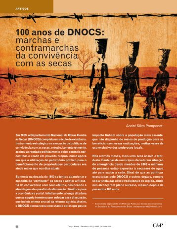 100 anos de DNOCS: marchas e contramarchas da ... - Sei