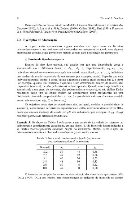 Modelos Lineares Generalizados em Experimentação Agronômica