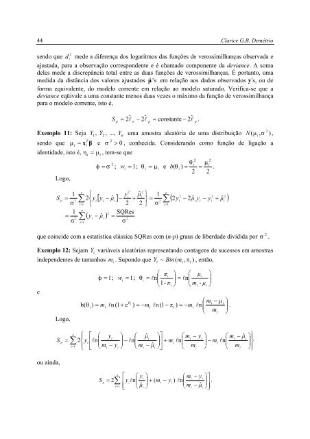 Modelos Lineares Generalizados em Experimentação Agronômica