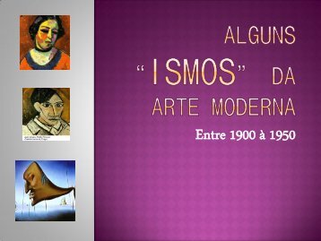 Alguns “ismos” Da ARTE moderna - Campus Porto Seguro