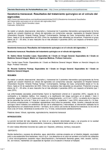 vóvulo gástrico fisiopatología de la diabetes