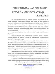 equivalência nas figuras de retórica. (freud x lacan) - revistas ...