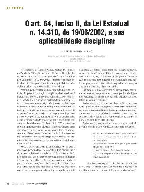 27 - Tribunal de Justiça Militar do Estado de Minas Gerais