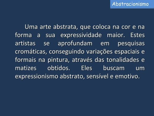 5) - Abstracionismo