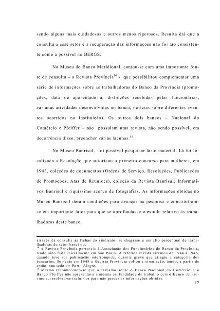 trabalhando no banco: trajetória de mulheres gaúchas desde 1920