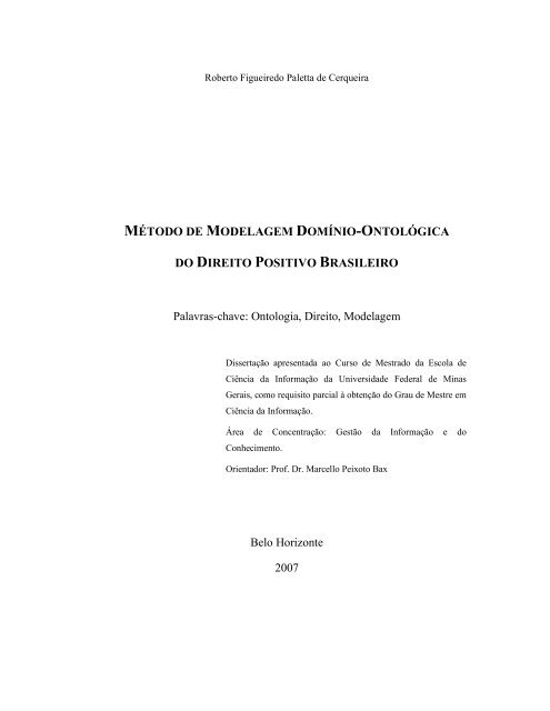 Documento XML obtido a partir da modelagem Segundo as regras