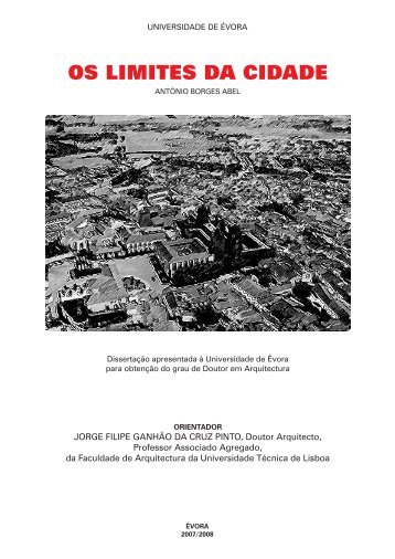 Os Limites da Cidade.pdf - Universidade de Évora