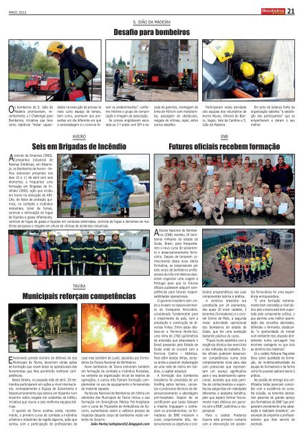 Maio - Jornal Bombeiros de Portugal