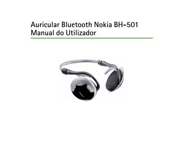 Auricular Bluetooth Nokia BH-501 Manual do Utilizador