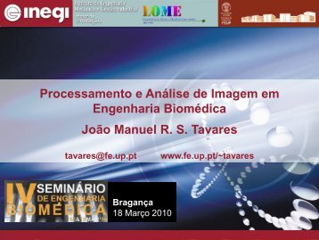Processamento e Análise de Imagem em Engenharia Biomédica ...