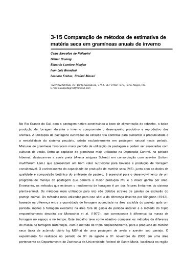 3-15 Comparação de métodos de estimativa de - Embrapa Clima ...