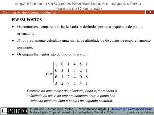 Apresentação dissertação - Faculdade de Engenharia da ...