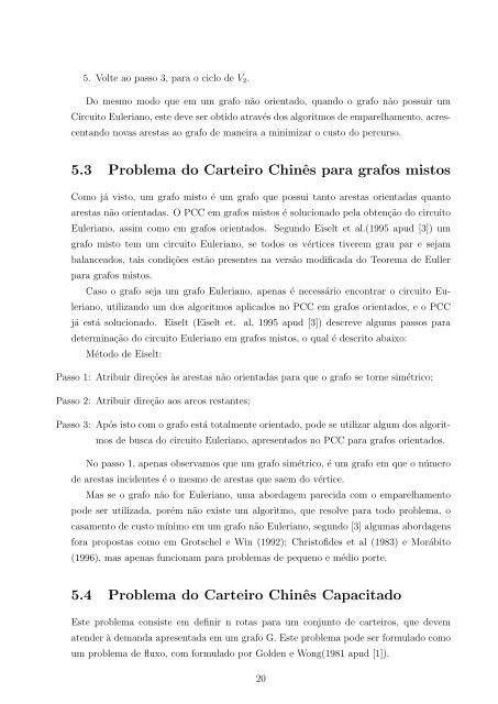 Problema do Carteiro Chinês - DCA