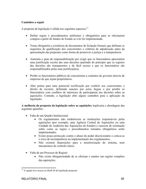 AVALIAÇÃO DA CORRUPÇÃO: MOÇAMBIQUE