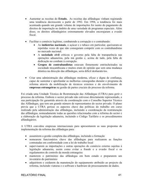 AVALIAÇÃO DA CORRUPÇÃO: MOÇAMBIQUE