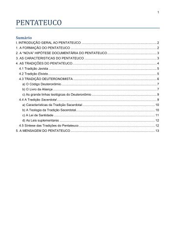 Introdução ao Pentateuco, da aula em PowerPoint to PDF.