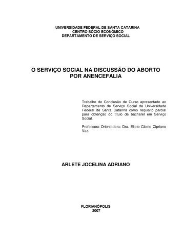 o serviço social na discussão do aborto por anencefalia