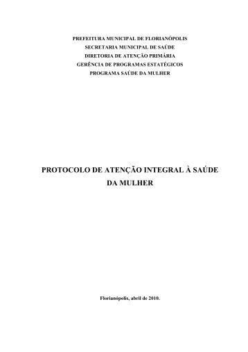 Protocolo - Prefeitura Municipal de Florianópolis