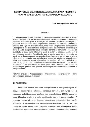 ESTRATÉGIAS DE APRENDIZAGEM ATIVA PARA ... - Proerd PMDF