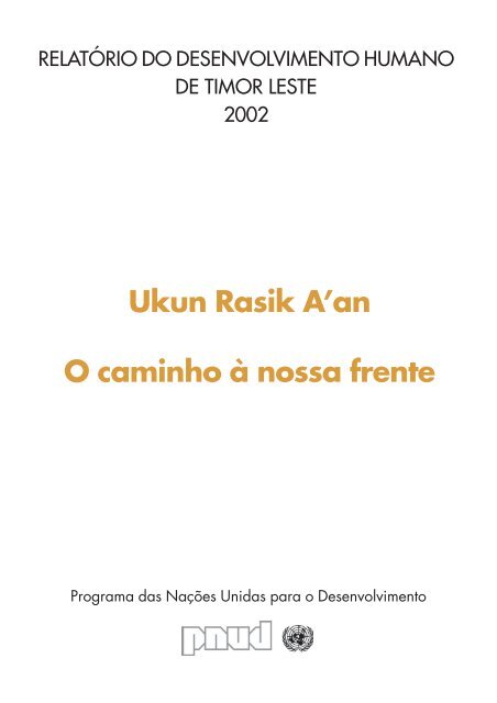 Relatório do Desenvolvimento Humano de Timor Leste, 2002