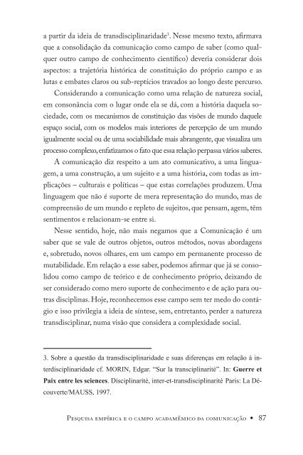 Quem tem medo da pesquisa empírica? - Portcom - Intercom