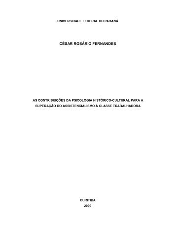 CÉSAR ROSÁRIO FERNANDES - NUPE-Marx UFPR