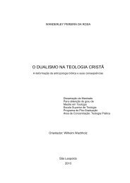 O DUALISMO NA TEOLOGIA CRISTÃ - PHP Version 4.3.4