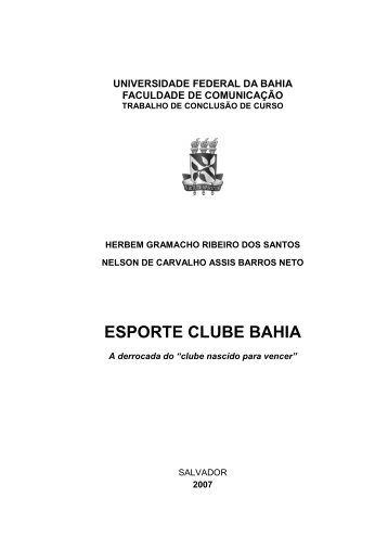 Monografia - Facom - Universidade Federal da Bahia