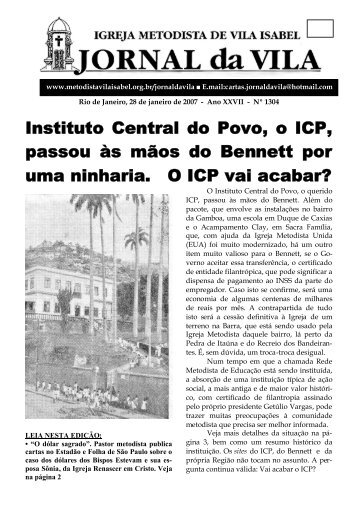 Instituto Central do Povo - Igreja Metodista de Vila Isabel
