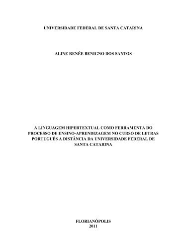 A Linguagem hipertextual como ferramenta do processo de ensino ...