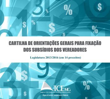 Cartilha Subsidios Vereadores - Tribunal de Contas do Estado de ...