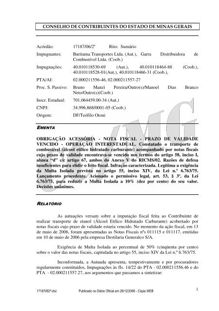 Microsoft Word - 17187062\252.doc - Secretaria de Estado de ...