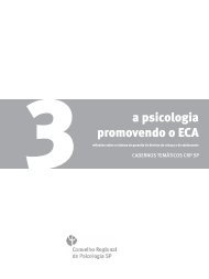3 a psicologia promovendo o ECA - Psi Site do CRP SP