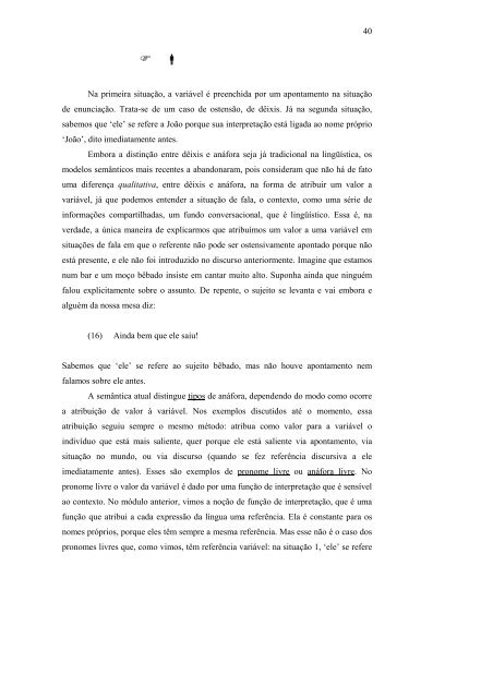 Semântica - CCE - Universidade Federal de Santa Catarina