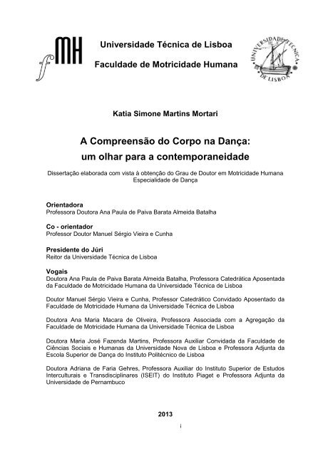 A Compreensão do Corpo na Dança: um olhar para a ...