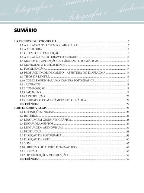 Cadernos Temáticos - Fotografia e Audiovisuais - Portal do Professor