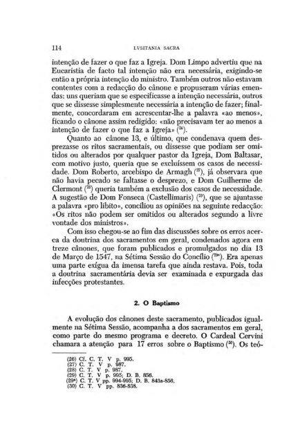 D. FR. BALTASAR LIMPO NO CONCILIO DE TRENTO ( )