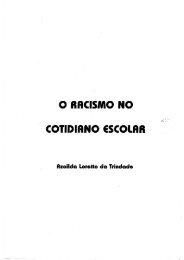 o RACISMO NO COTIDIANO ESCOLAR - Sistema de Bibliotecas da ...