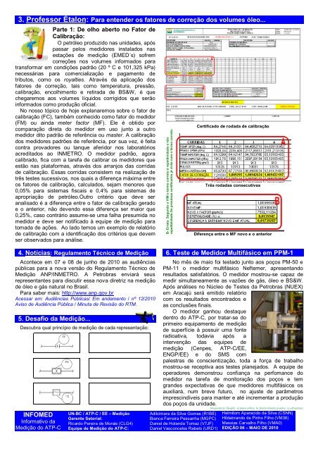 INFOMED Informativo da Medição do ATP-C - Neftemer