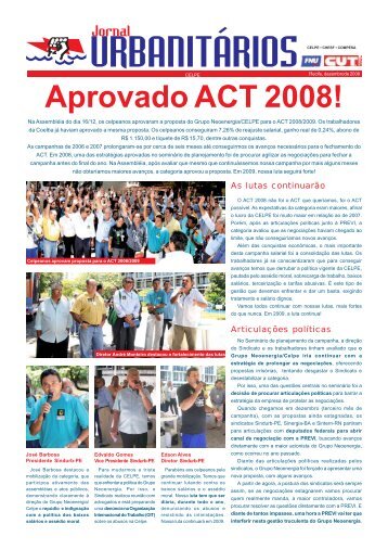 Jornal CELPE 2008.9.pmd - Sindicato dos Urbanitários de ...