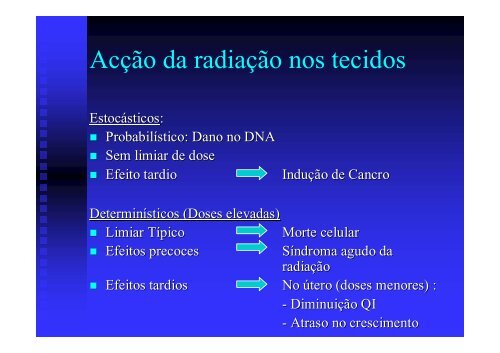 Protecção Radiológica - H.U.C.