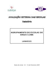 agrupamento de escolas de arga e lima - Inspecção Geral da ...