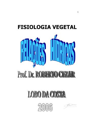 AULAS DE FISIOLOGIA VEGETAL- Relações ... - Roberto Cezar