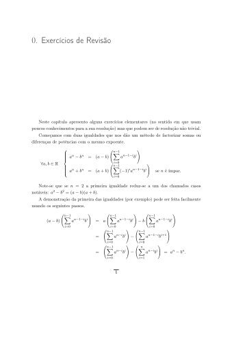 0. Exercícios de Revisão