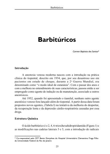 Barbitúricos - SAERJ